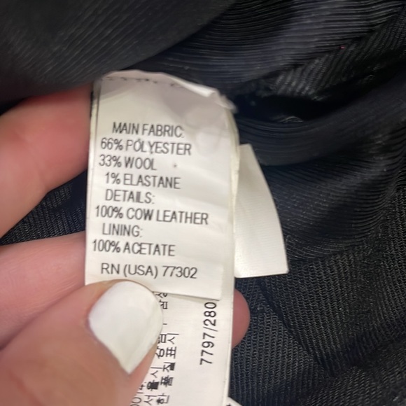 (70% OFF) EUC Zara Genuine Leather Trim BLACK Moto jacket MEDIUM MSRP: $228 - Picture 6 of 6